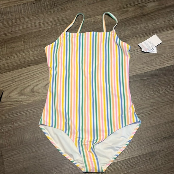 Old Navy Striped One-Piece Swimsuits Girls XXL - Picture 1 of 4
